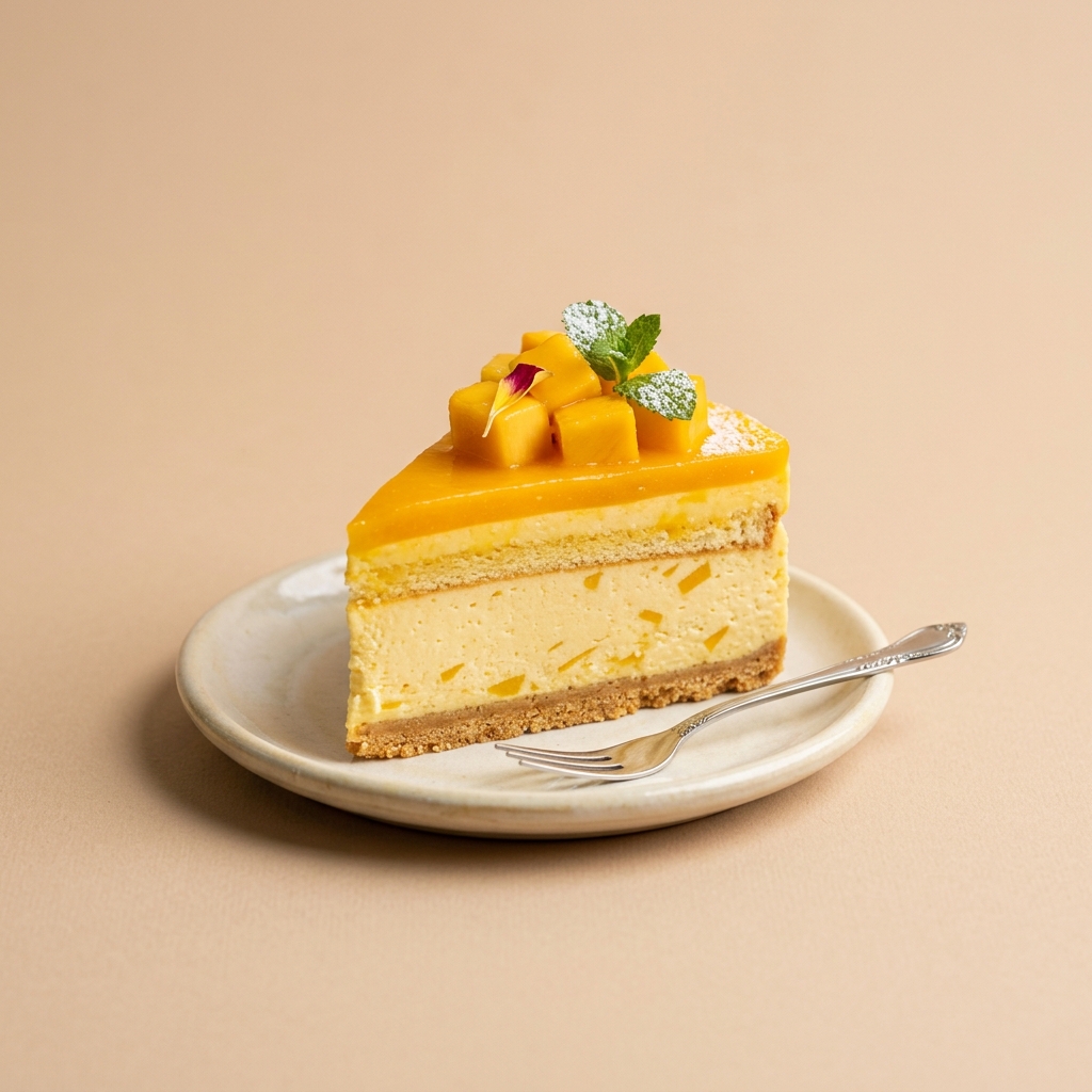 Chilled Mango Cake