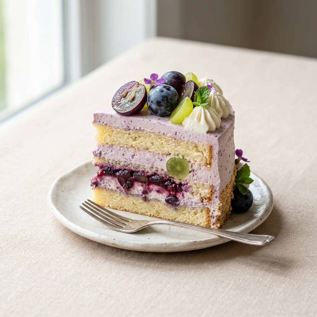 Grape Cream Cake
